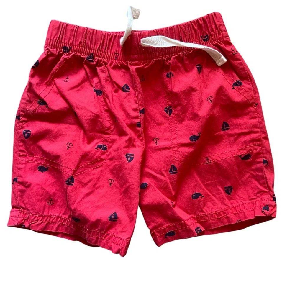 Carter’s Boys Red Nautical Shorts | 18M